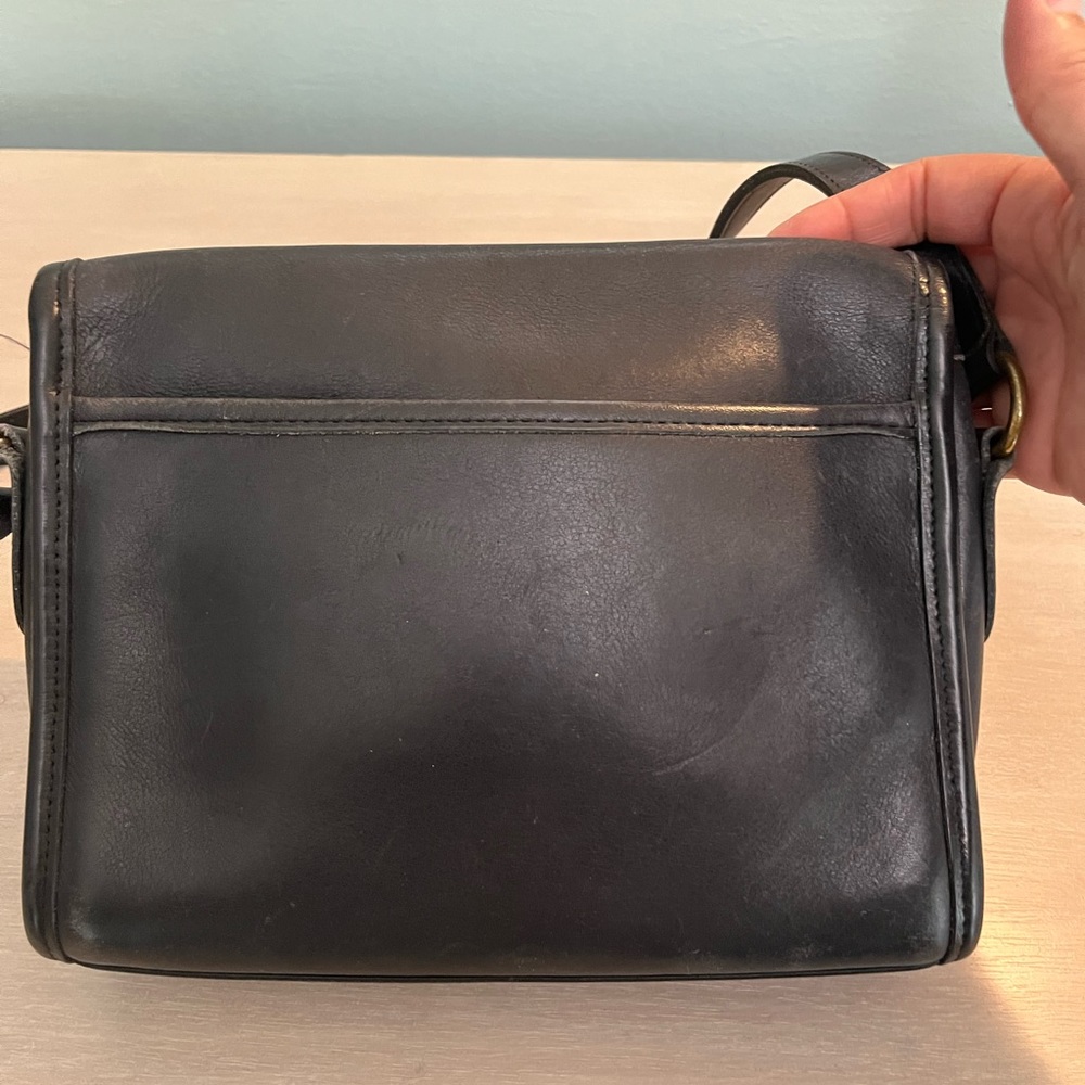 Coach Vintage 80s 90s Black Leather M5C 9908 Devon‎ Handbag - Picture 3 of 10